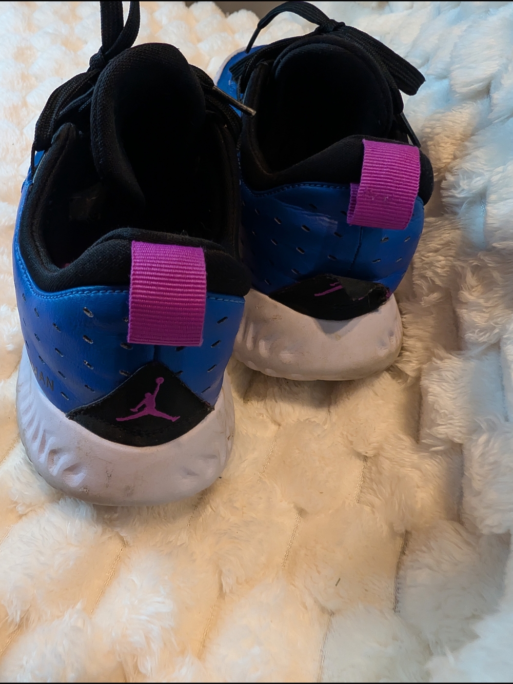 Nike Jordan Jumpman Hustle Blue Black Pink Basketball Shoes Men's Size 10 - Picture 3 of 8